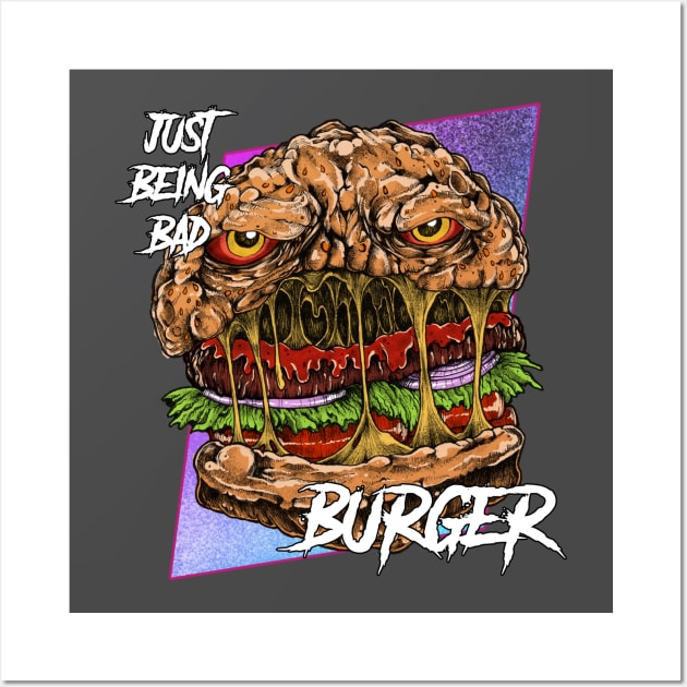 Burgermonster Wall Art by drixalvarez